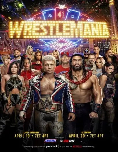 wwe wrestlemania 41 19th april 2025 , 7starHD - 7starHD.ca